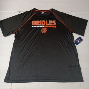 Baltimore Orioles MLB Shirt Men’s 3XL XXXL Black Polyester Short Sleeve